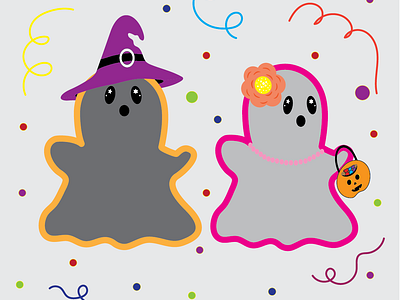 Just like those random clicks art artistryunleashed cuteghosts doodleart ghosts graphic design halloweenart halloweenghosts illustration vector vectorart