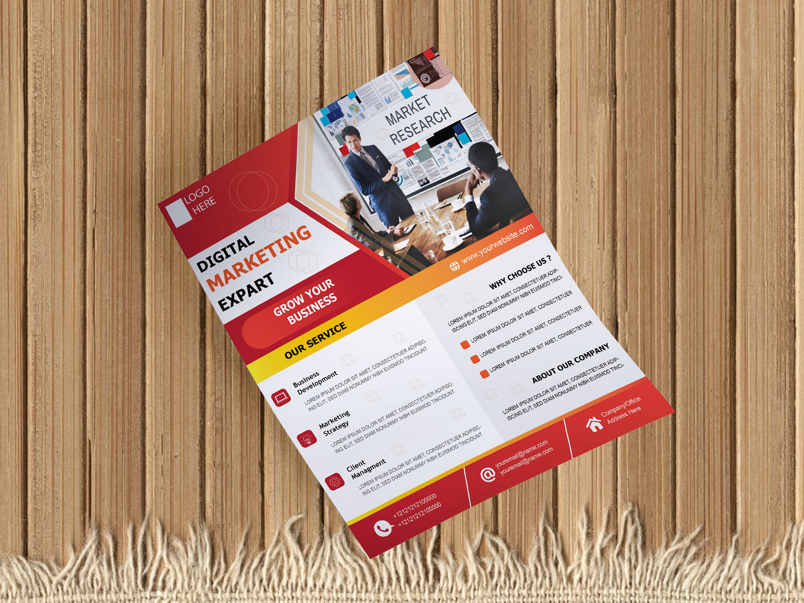 Flayer Design Template. by Bidhan Chakrabarty on Dribbble