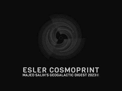 Esler Cosmoprint - Majed Salih's Geogalactic Digest 2023 code digest form generative geogalactic graphic design ms37gfx shaoe vector