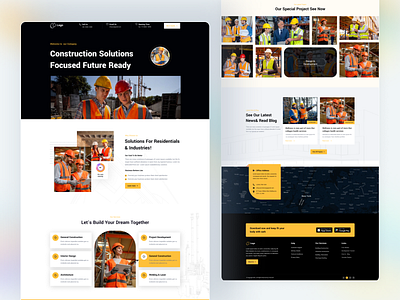 Construction website design and Landing Page 3