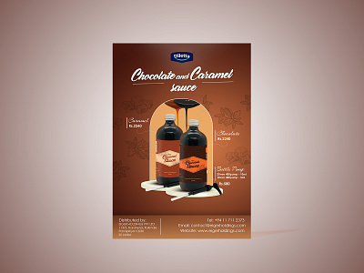 Flyer design 3d branding chocolate flyer graphic design leaflet poster
