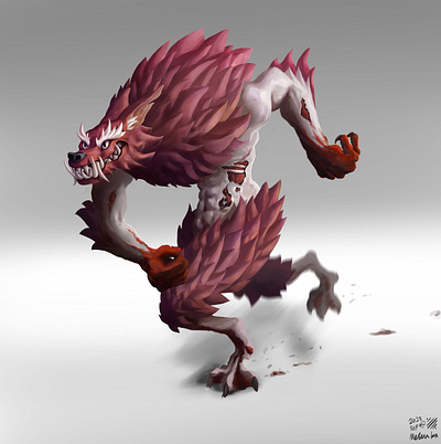 Wolf character design character character design illustration