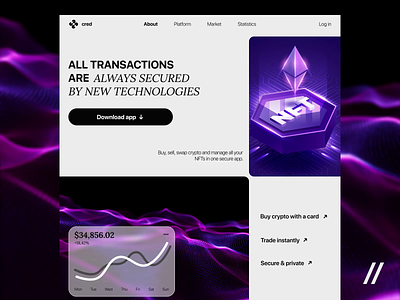 Crypto Wallet Web App animation crypto cryptocurrency cryptowallet design homepage landing page motion motion design motion graphics online platform ui ux vfx web web app web design web ui website