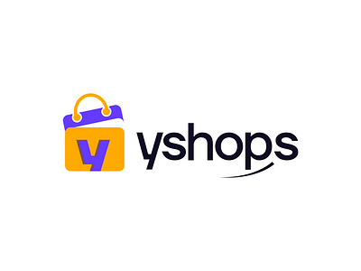 Yshops Logo Design abstract logo brand identity branding creative logo gradient logo logo design online shop shop logo shopping logo