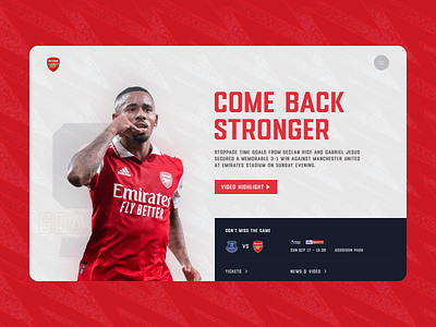 Football Club Product Page clean concept fold football header product page soccer ui ui ux ux website