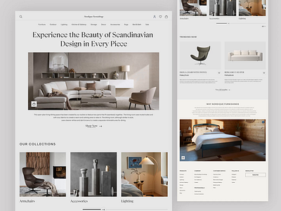 Scandinavian Furniture furniture minimal designs scandinavian user interface design website