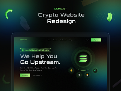 COINLIST - Crypto Website Redesign. website