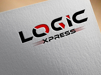 Logo Design Complete for Brand Logic Xpress black red logo creative logo express logo logic logo modern logo xpress logo