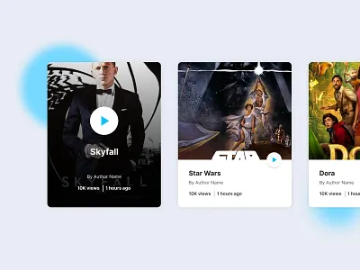 Figma Interactive Video Card UI Design ui ux design