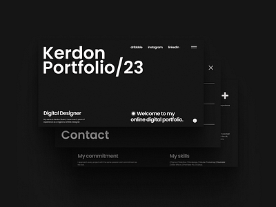 Portfolio WIP branding dark dark ui dark web ui dark website dark website portfolio design figma minamalistic design portfolio portfolio wip ui ui portfolio uiux ux web design website website portfolio wip work in progress