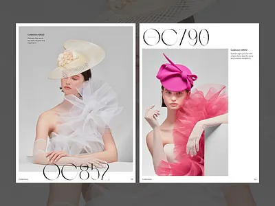 Magazine Philip Treacy Milliner Collections 2 branding design figma layout mi minimalism modular poster typography ui ux