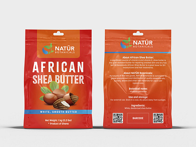 Mango Butter Pouch Packaging label design packaging packaging design pouch design pouch packaging pouch packaging design
