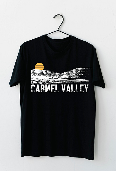 T-shirt Design Template for Client Requirement carmel valley design t shirt design valley logo