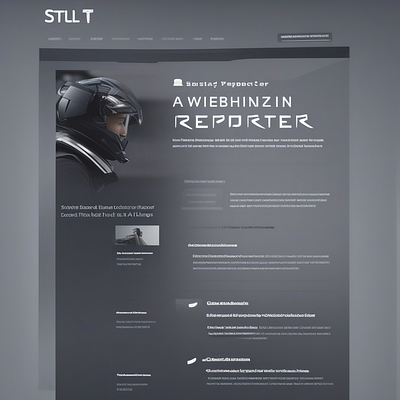Sports Reporting Website Landing Page ai animation artificial inteligence graphic design ui