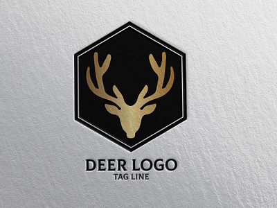 Deer Head Logo animal branding deer design graphic design illustration logo typography vector