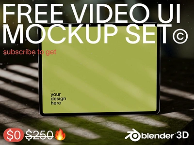 Freebie Alert! 🎉 Video Ui Mockups №2 3d mockup blender 3d free ipad mockup free iphone mockup free macbook mockup free mockups free video mockup det freebie giveaway imac mockup ipad mockup iphone mockup macbook mockup mockup for designer mockup scene mockup set mockups ui design ux design