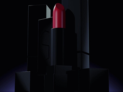 Bullet Lipstick: Product Design 3d blender lipstick product design