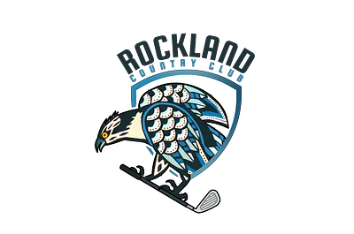 Golf Logo Complete for Brand Rockland Country Club 3d bird golf logo golf logo golf logo design sport bird logo sport logo