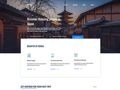 ODIGO TRAVEL css design frontend html javascript landing webdeveloper