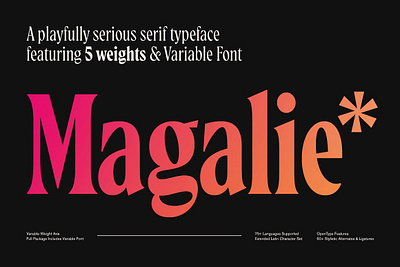 Magalie Typeface font font family serif font typeface