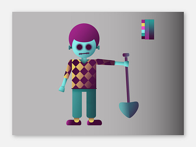 Franken Jr - Character 2d character character design concept game design