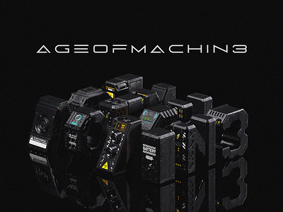 AGEOFMACHIN3 3d 3d modeling blender graphic design hard surface