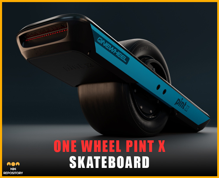Onewheel PintX 3D Model 3d 3d modeling animation arnold blender hardsurface maya onewheel pintx pbr material skateboard sport
