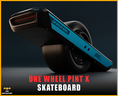 Onewheel PintX 3D Model 3d 3d modeling animation arnold blender hardsurface maya onewheel pintx pbr material skateboard sport