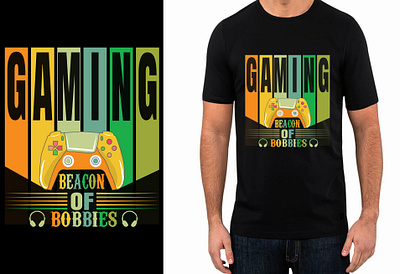 Gaming T-shirt design custom t shirt design design graphic design illustration logo t shirt t shirt design typography