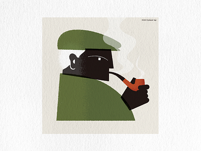 Pipe Smoking graphic design illustration