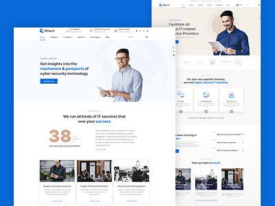 IT Solutions And Services Company HTML Template - Mitech responsive startups service technology service