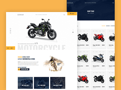 eCommerce Bike Store Template - Oswan scooter