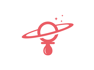 pacifier /cosmic/ cosmic logo pacifier