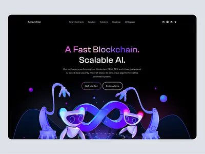 AI - Blockchain Hero Section