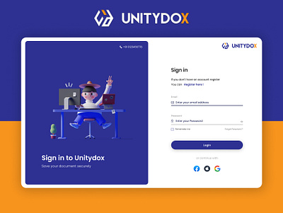 UNITYDOX website by me 3d animation branding design graphic design illustration logo motion graphics social media post ui ux vector