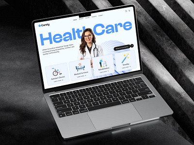 Carely | Medical Care Website Design ahmadnahid care doctor figma figma website healthcare hospital landing page medical medical website medicine minimal shopify shopify design uiux web design website website design