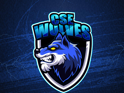 Wolves esports mascot logo | gaming wolf design graphics cartoon character drawing esport esportlogo esports esports logo esports mascot esportslogo gaming gaminglogo mascot mascot character mascot logo mascotlogo navy blue werewolf wolf wolves