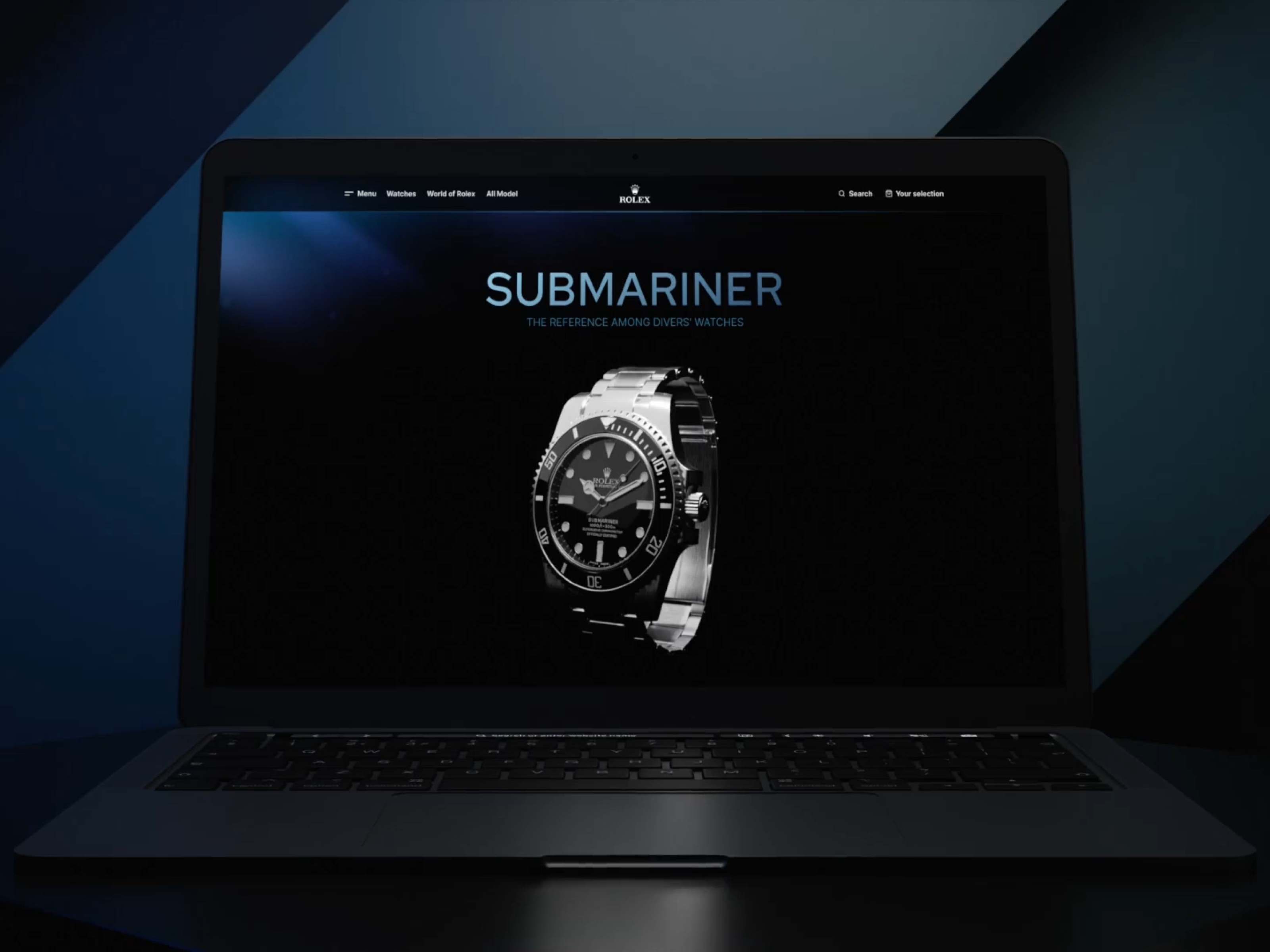 Premium Watch - Landing Page 3d 3d animation animation clock dark theme exploration website interaction landing page light theme presentation product prototype rolex ui watch water website website watch