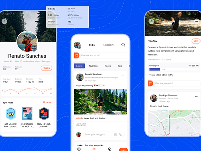 Trail running app appdesign mobile mobiledesign running strava ui uidesign uiux userinterface