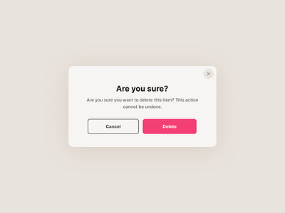 Confirmation Popup UI by Jaime Velasquez on Dribbble