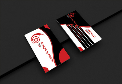 A red eye-catchy business card design. 👉Oder now👈 budget business card. graphic design