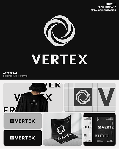 Vertex Logo branding graphic design logo