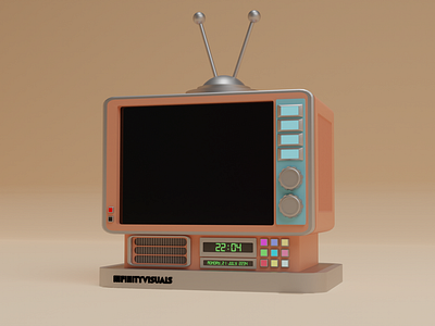 Stylised TV 3d blender blender3d design futuristic product retro scifi tv