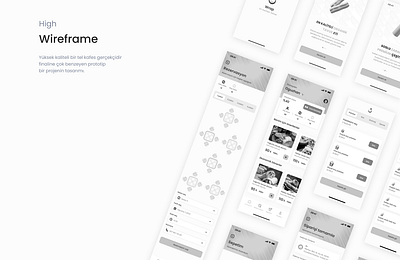 Wrap Wireframe design app color design desıgn frame gray logo ux uı web wireframe wıreframe