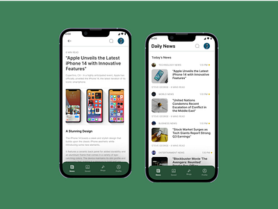 Day 17 - News App - UI Design day 17 news app ui design ui