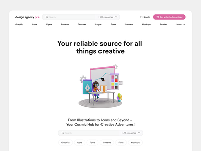 Design Agency Pro - Design Agency 3d figma ui webdesign