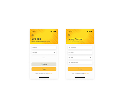 Wrap Account pages design account app design food login logo sign up ui ux uı