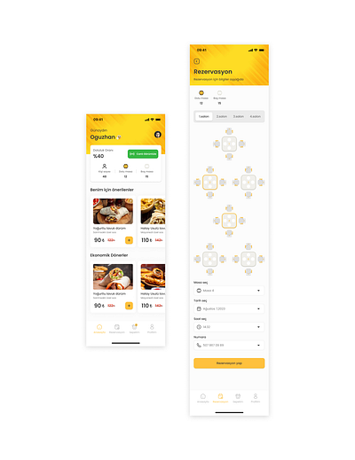 Wrap Homepage reservation design app design food homepage logo reservation ui ux