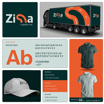 Zina Logistics Ltd. branding logo