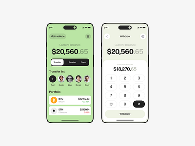 Crypto Mobile App calculate crypto crypto wallet design finance app fintech minimal mobile mobile app mobile ui ui uiux wallet